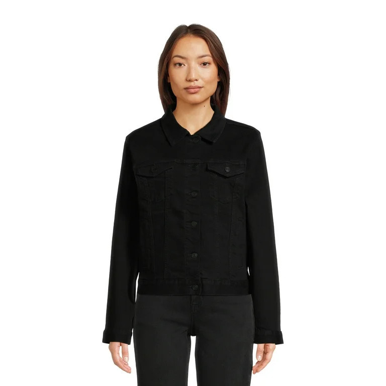 Time and Tru Women's and Women's Plus Denim Jacket, Sizes XS-4X | Walmart (US)