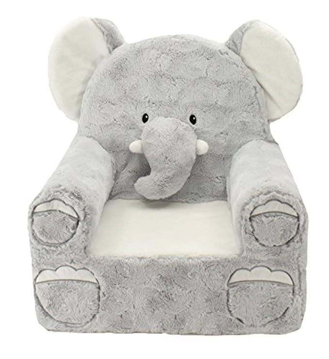 Sweet Seats | Gray Elephant Children's Chair | Large Size | Machine Washable Cover | Amazon (US)