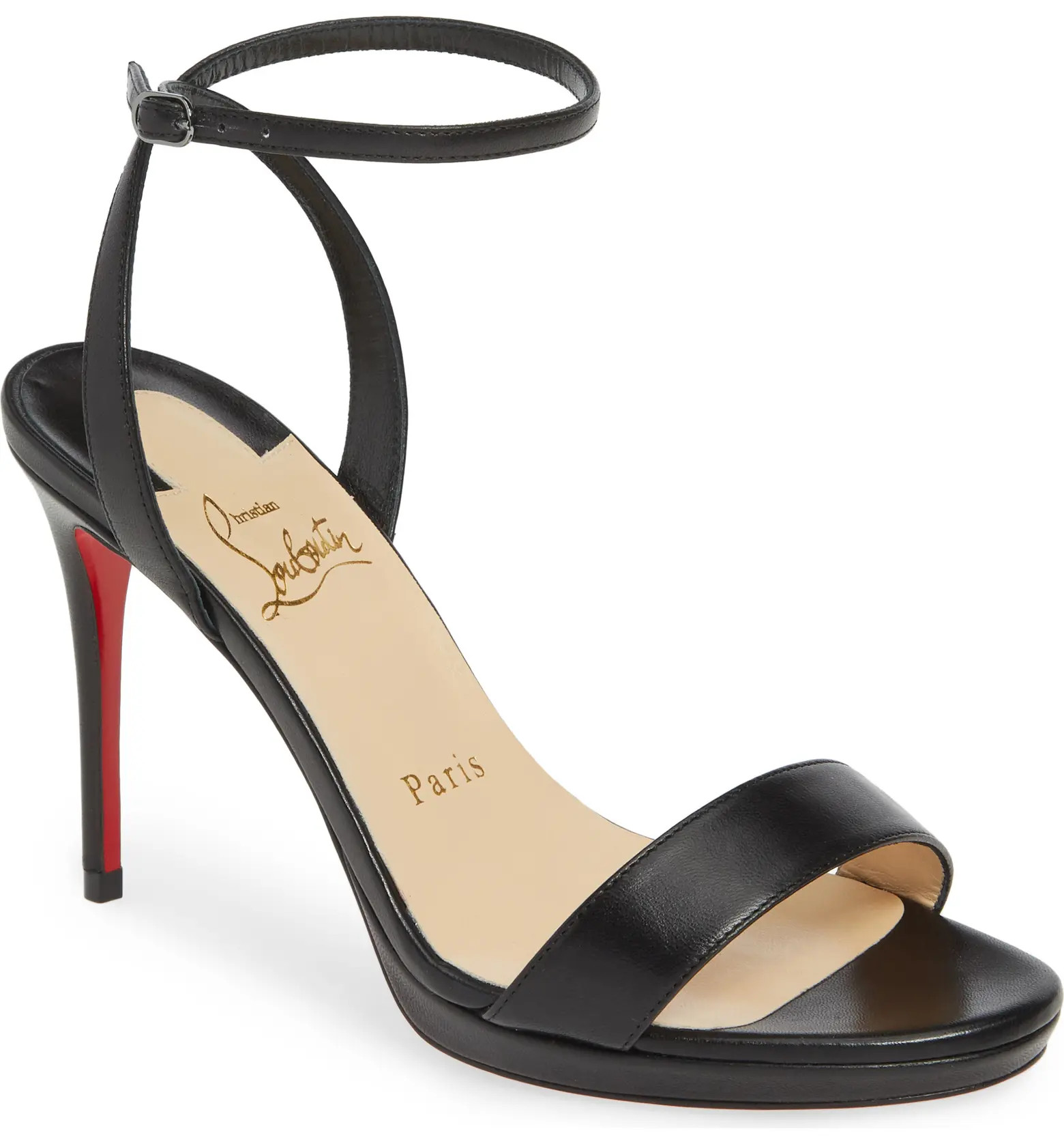 Christian Louboutin Loubi Queen Ankle Strap Sandal | Nordstrom | Nordstrom