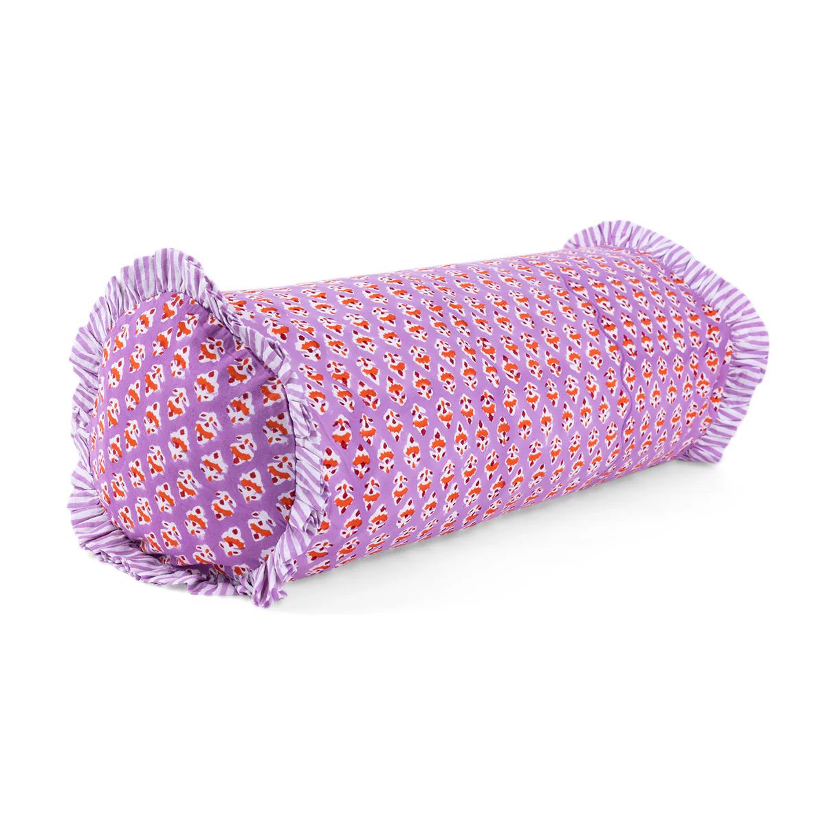 Furbish Studio - Ruffle Bolster Pillow - Ambroeus | Furbish Studio