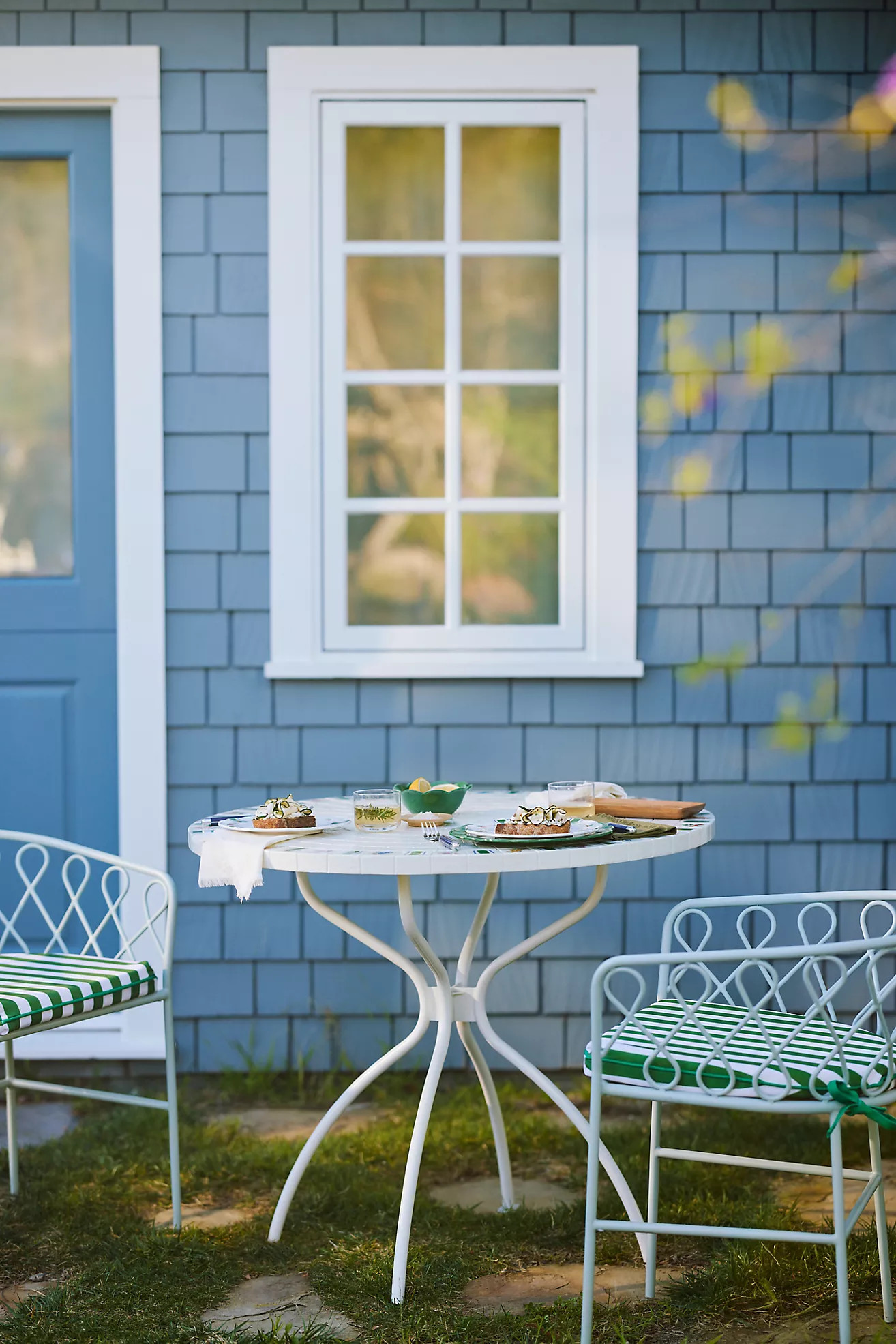 Bisou 36" Tile Outdoor Bistro Table | Anthropologie (US)