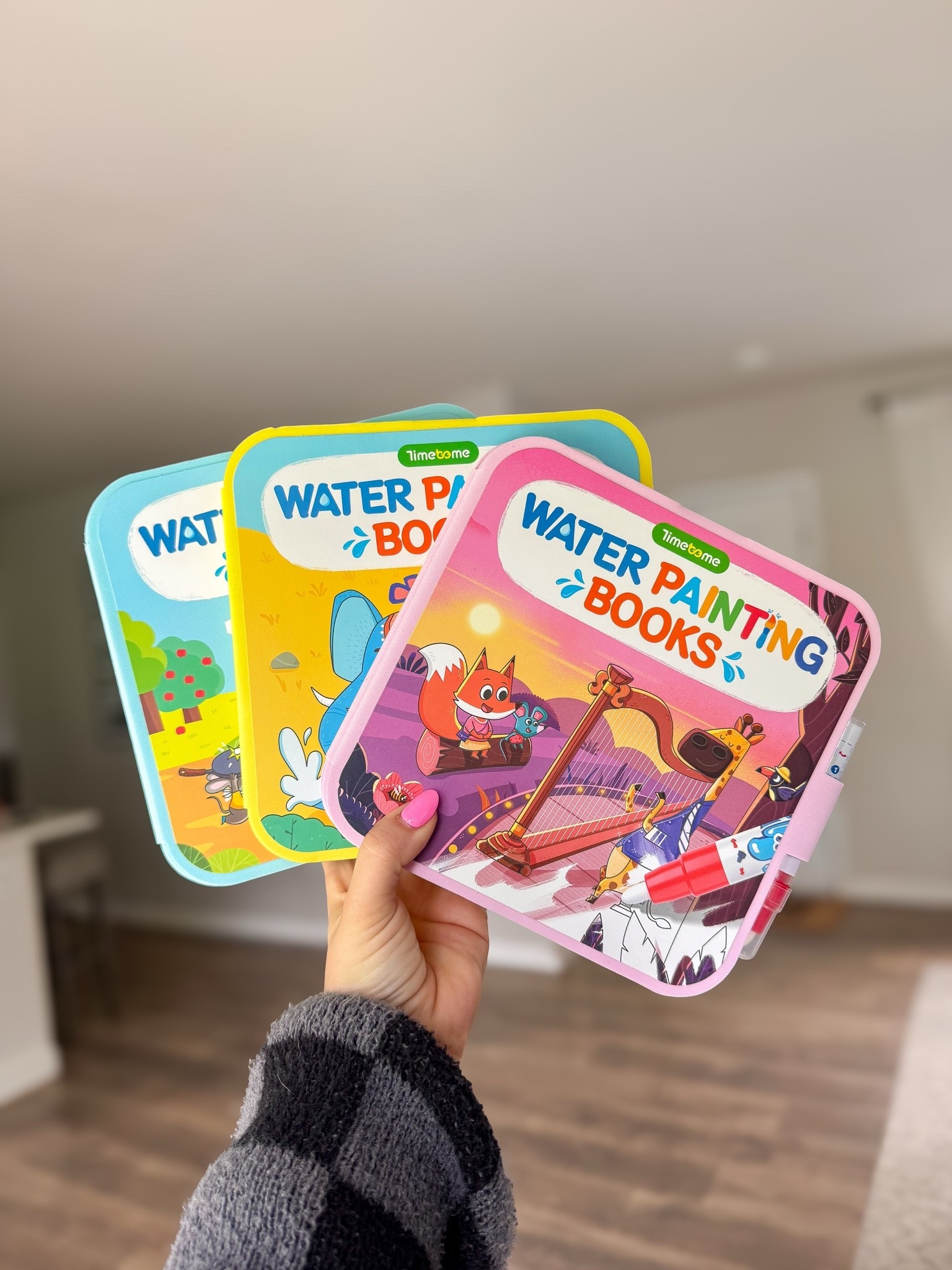 Do you have a busy kid like me? You’ll want to add these to your cart ASAP! 
These reusable water coloring books come in a 3 pack with each book having 10 different coloring pages. Just fill up the pen water and you’re ready to go!

#LTKmomlife #LTKKids #LTKSaleAlert