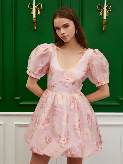 Isabella Jacquard Mini Dress | Sister Jane (UK)