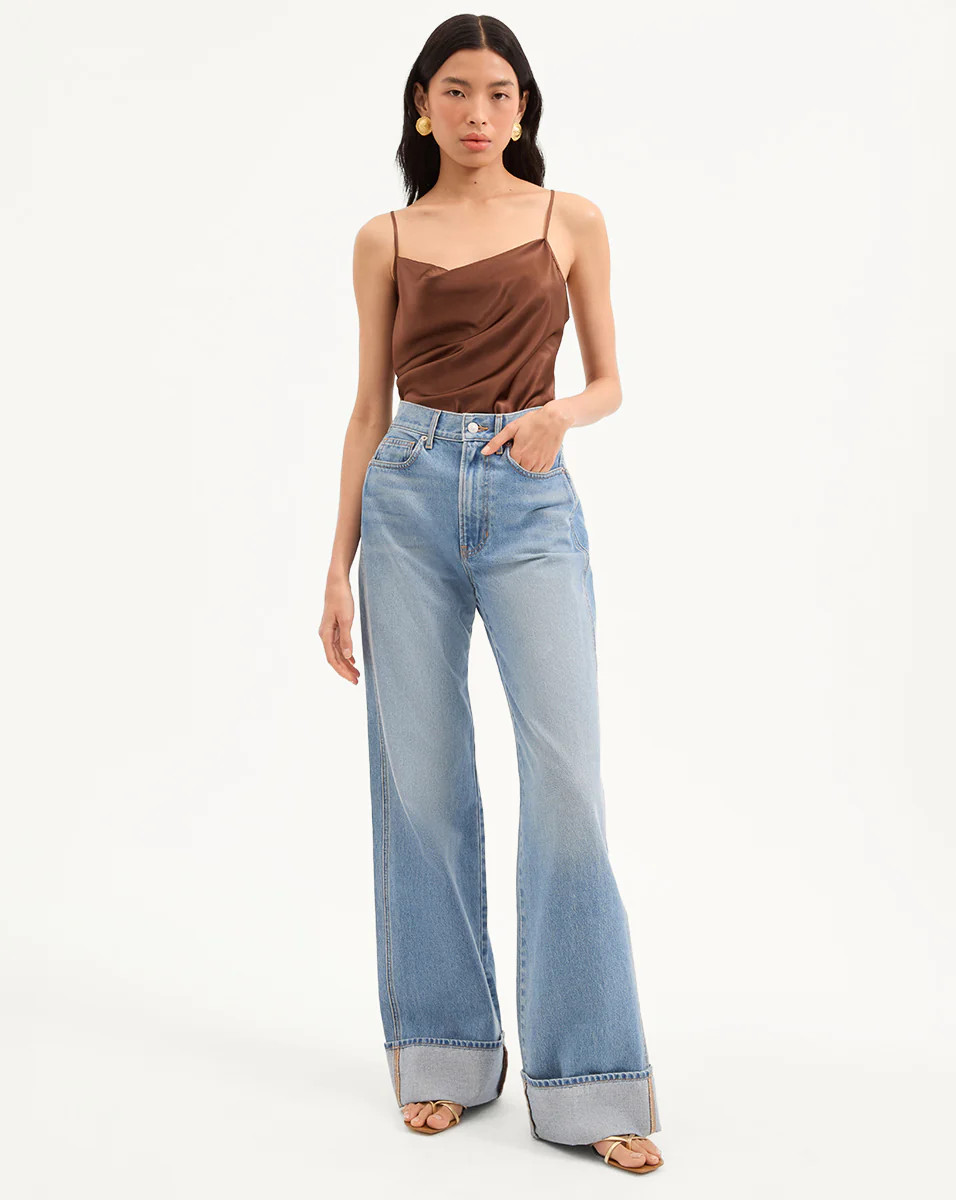Taylor Cuffed Wide-Leg Jean | Veronica Beard