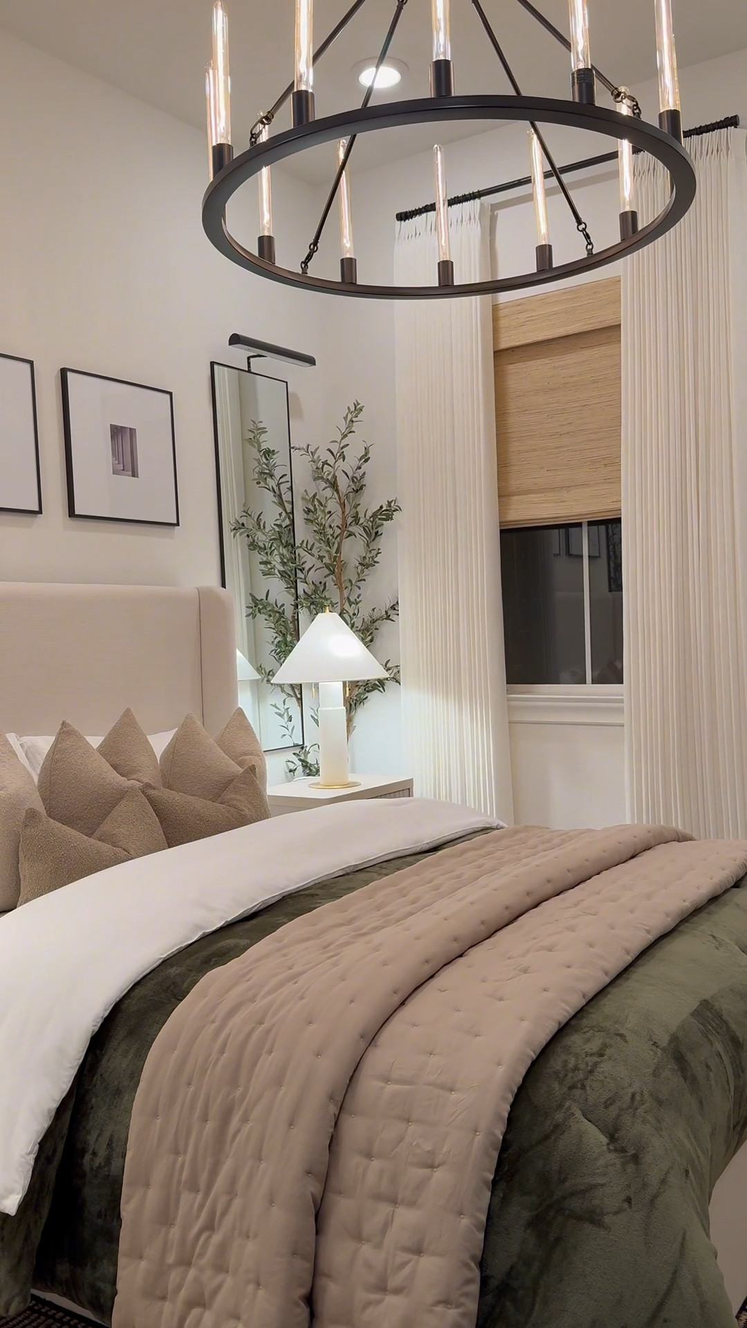 ✨ Here’s another curation of our guest room, with all the details you’ve been asking for!

The rug is an 8x10, and the bed is a queen—this time I went with queen-sized bedding since the frame sits lower than our previous canopy. I kept the mattress at a max of 12 inches to preserve the headboard’s proportions without it feeling overtaken.

The chandelier comes with bulbs, but I swapped them for T300 long lights to give a more elevated look. The frames are spaced 4.5 inches apart for balance.

✨ Want these pieces? I’ve linked the exact items for easy shopping!

#LTKSaleAlert #LTKHome #LTKStyleTip