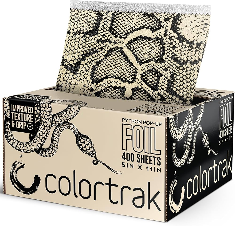 Colortrak Python Pop-up Foil W/Dispenser (400 Count), Pre-cut Sheets, Non-Slip Embossed Texture, ... | Amazon (US)