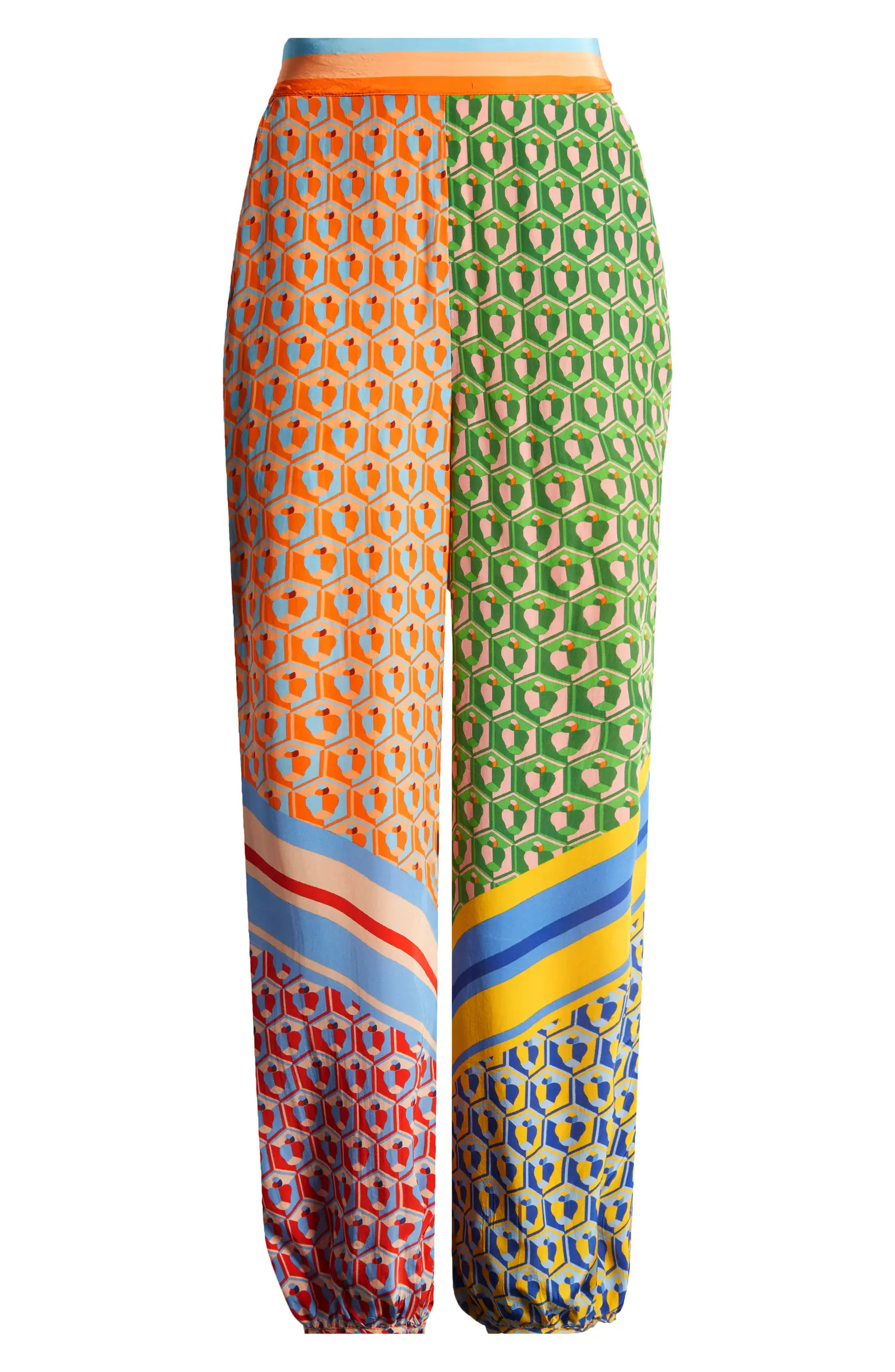 Cashew Mixed Scarf Print Joggers | Nordstrom