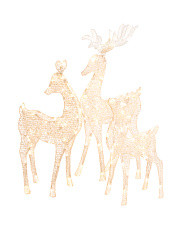 Set Of 3 Luxesparkle Tinsel Splendor A Frame Deer Family | Home | T.J.Maxx | TJ Maxx