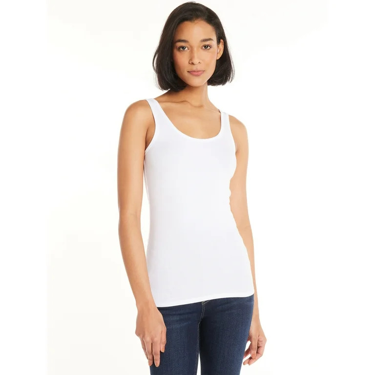 Time and Tru Women's Rib Tank Top, Sizes XS-XXXL | Walmart (US)