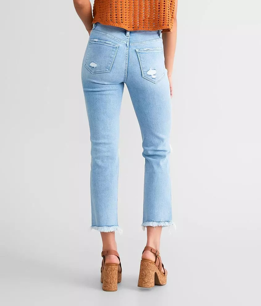 Mid-Rise Cropped Straight Stretch Jean | Buckle