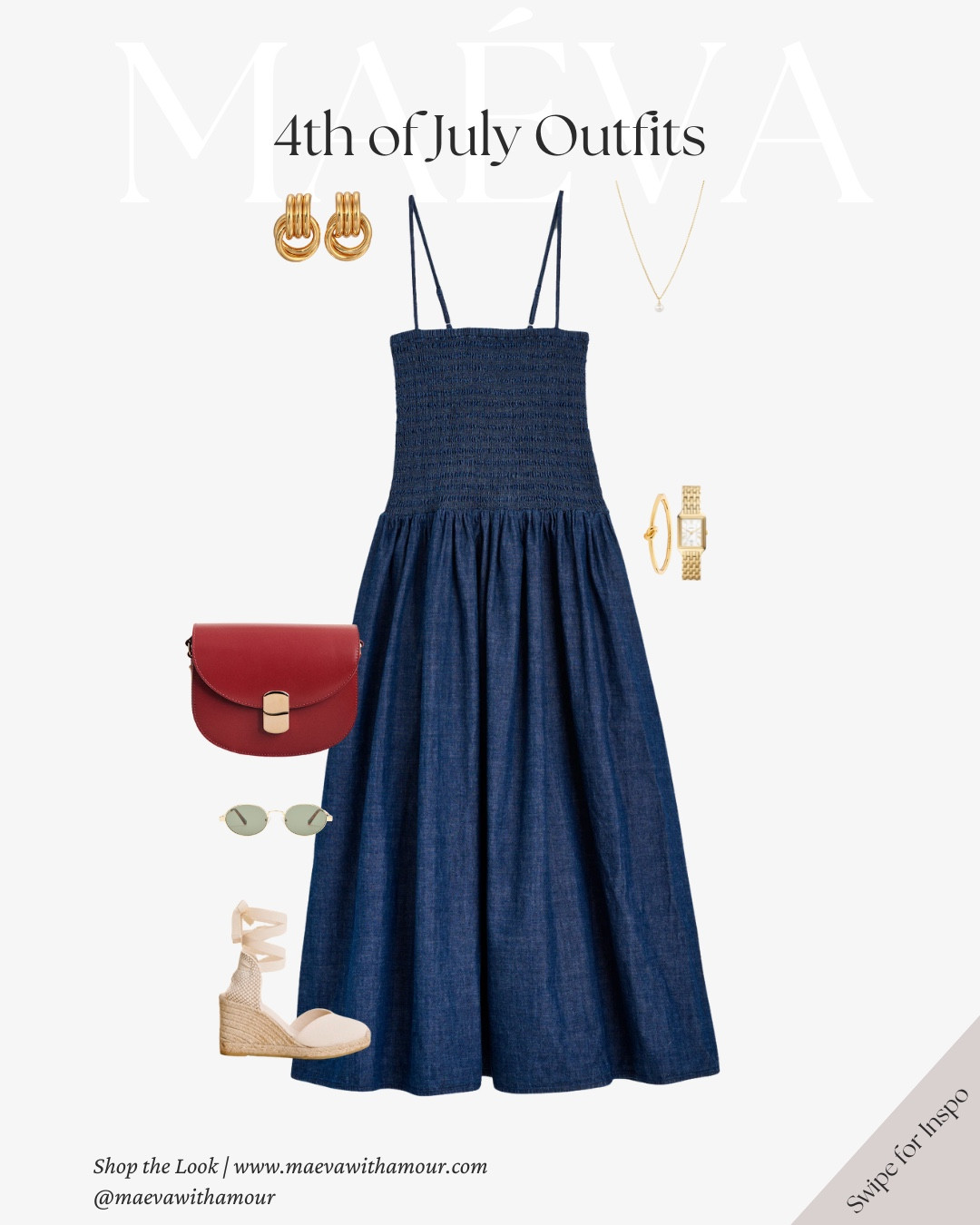 A little 4th of July outfit inspiration 🇺🇸✨ Each look is styled with timeless pieces you can easily rewear after the holiday from classic denim to soft stripes and a hint of gingham! Simple, polished, and perfect for a long weekend in the sun!

Wishing you a wonderful holiday weekend! 🤍

❤️ Adore these looks? Comment SHOP to receive a DM with the link or head to the link in bio to shop the looks & more! 

👉 Save & Follow to discover French-inspired style and wardrobe tips, designed to elevate your everyday fashion!

With Amour, M.

#frenchstyle #capsulewardrobe  #summercapsule #wardrobeinspo #ootd #outfitinspo #gingham

#LTKStyleTip #LTKSeasonal #LTKTravel