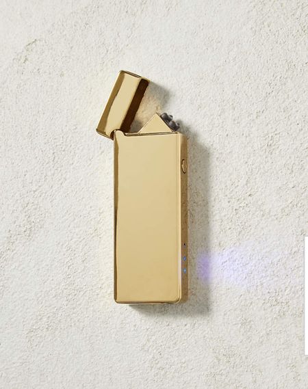 USB brass lighter. Pretty in gold and on sale for under $20! 
kimbentley, stocking stuffer, 

#LTKhome #LTKGiftGuide #LTKparties