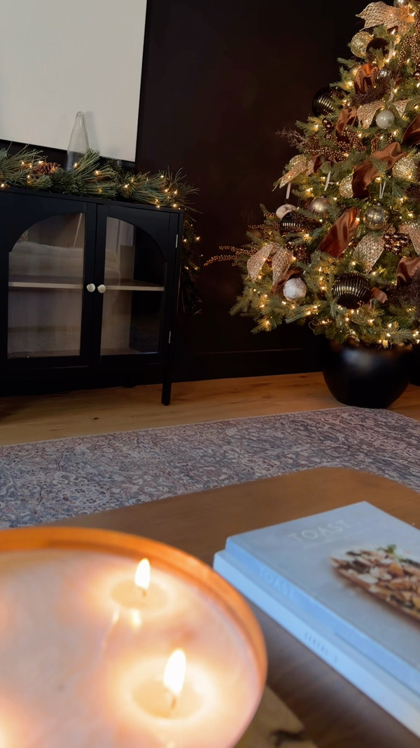 Our family room feels so cozy with these Wayfair finds—the Christmas tree, the…