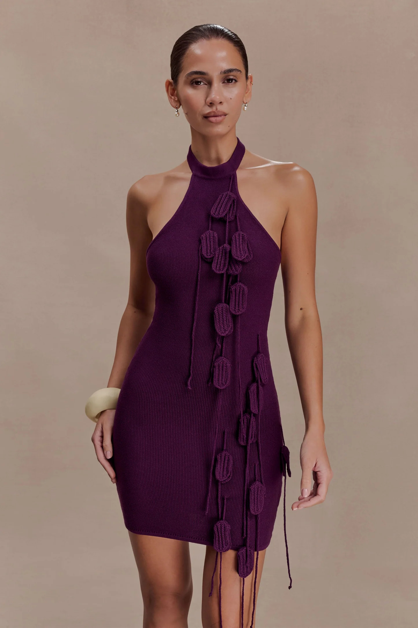 Tulip Mini Dress - Plum | MESHKI US