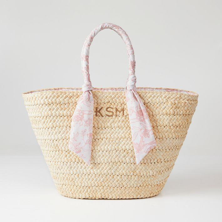 Sanderson Ribbon Wrapped Beach Tote | Mark and Graham