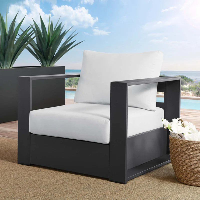 Modway Tahoe Outdoor Patio Powder-Coated Aluminum Armchair | Wayfair North America