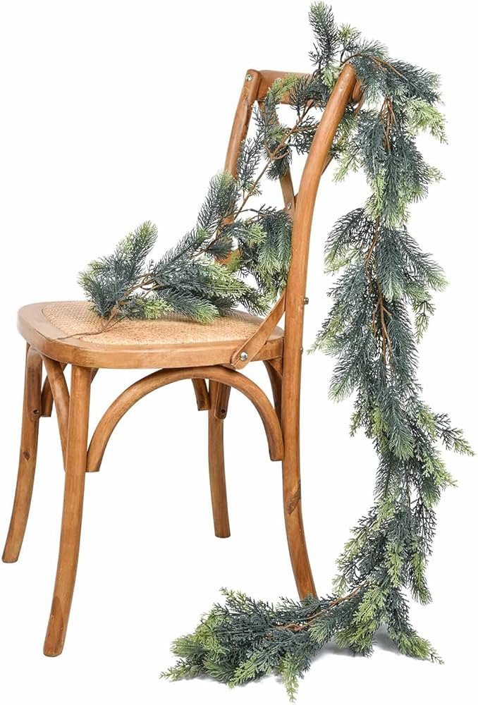 DearHouse Pine Christmas Garland,6Ft WinterArtificial Greenery Garland for Holiday Season Mantel ... | Amazon (US)