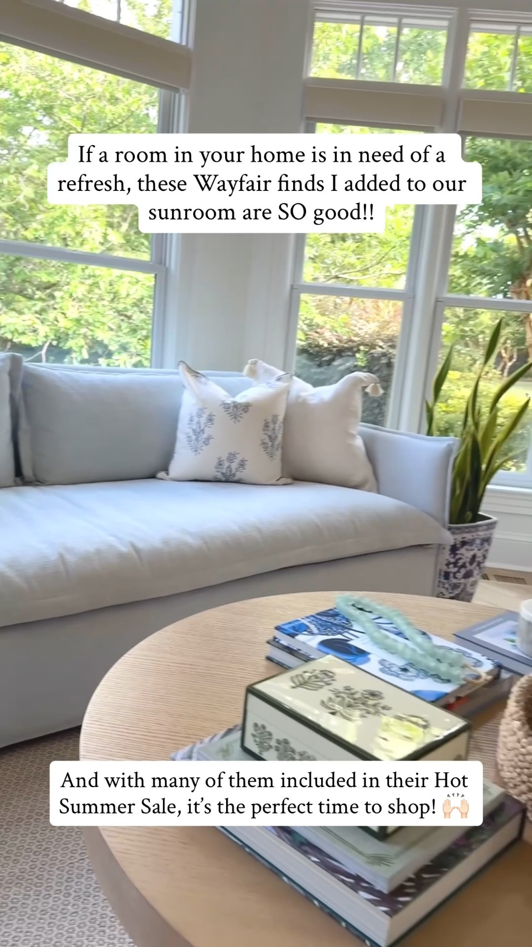 (#ad) Have a room in need of a design refresh? These @Wayfair finds I added to our sunroom are SO good, plus many of them are deeply discounted right now during their Hot Summer Sale! Shop now while the selection is great and prices are low! 🙌 #WayfairPartner #Wayfair

#LTKHome #LTKSaleAlert