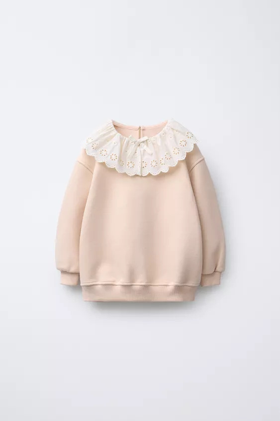 COMBINATION COLLAR SWEATSHIRT | Zara US