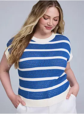 Belle Isle Pointelle Sweater Vest | Torrid (US & Canada)