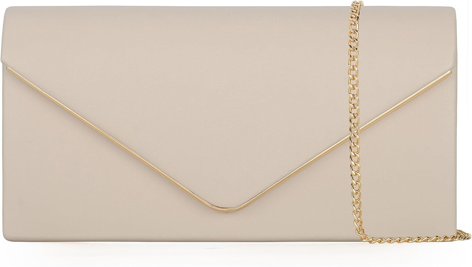 Foldover Vegan Leather Envelope Clutch Handbag Purse | Amazon (US)