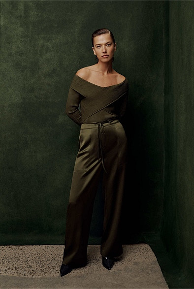 Acetate Blend Pant | Witchery