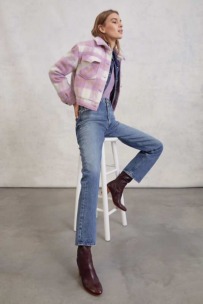 AGOLDE Lana Ultra High-Rise Straight Jeans | Anthropologie (US)