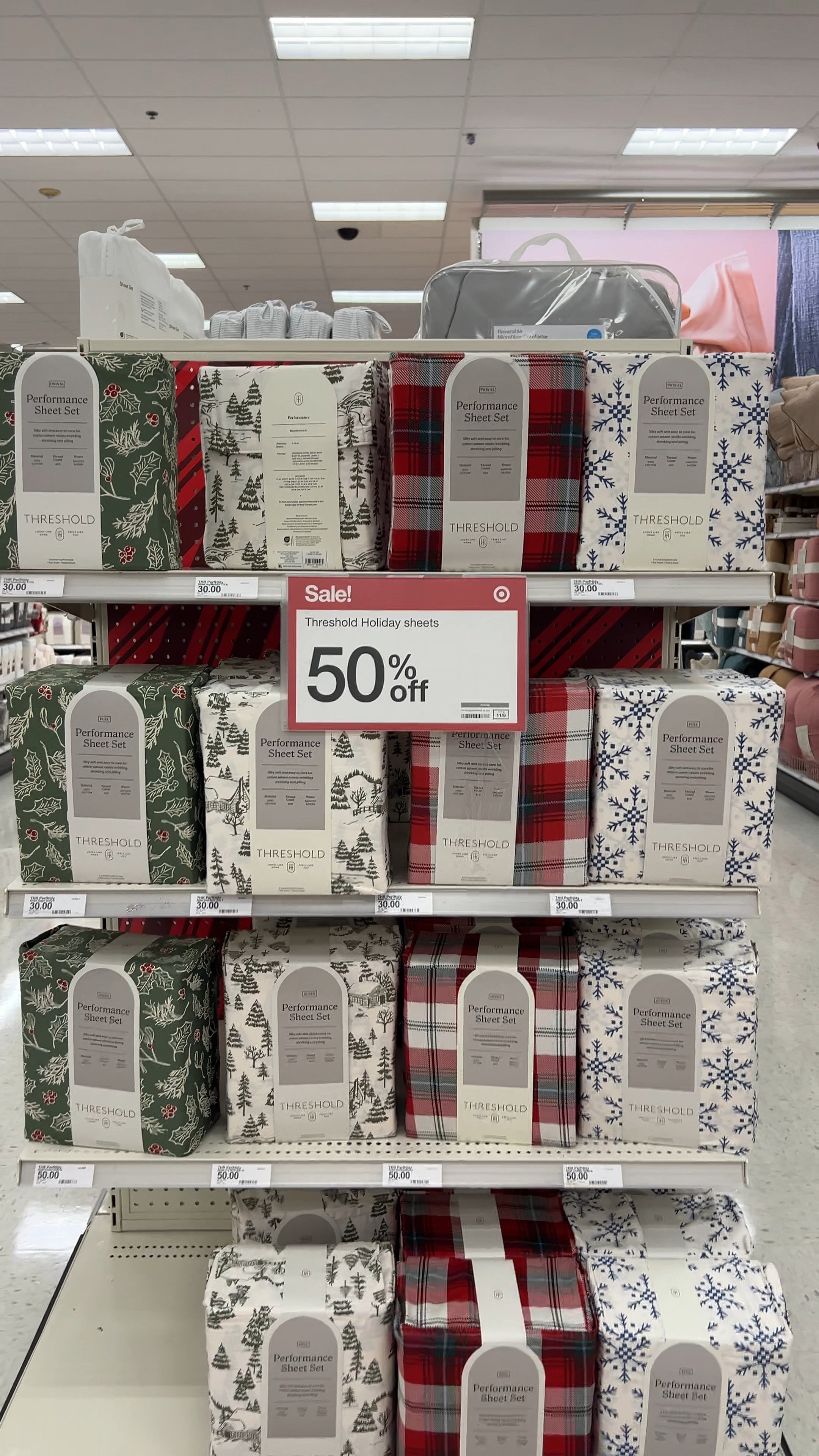 Holiday bedsheets at Target are very pretty and the price is just incredible with the 50% off.

#LTKSeasonal #LTKHoliday #LTKSaleAlert
