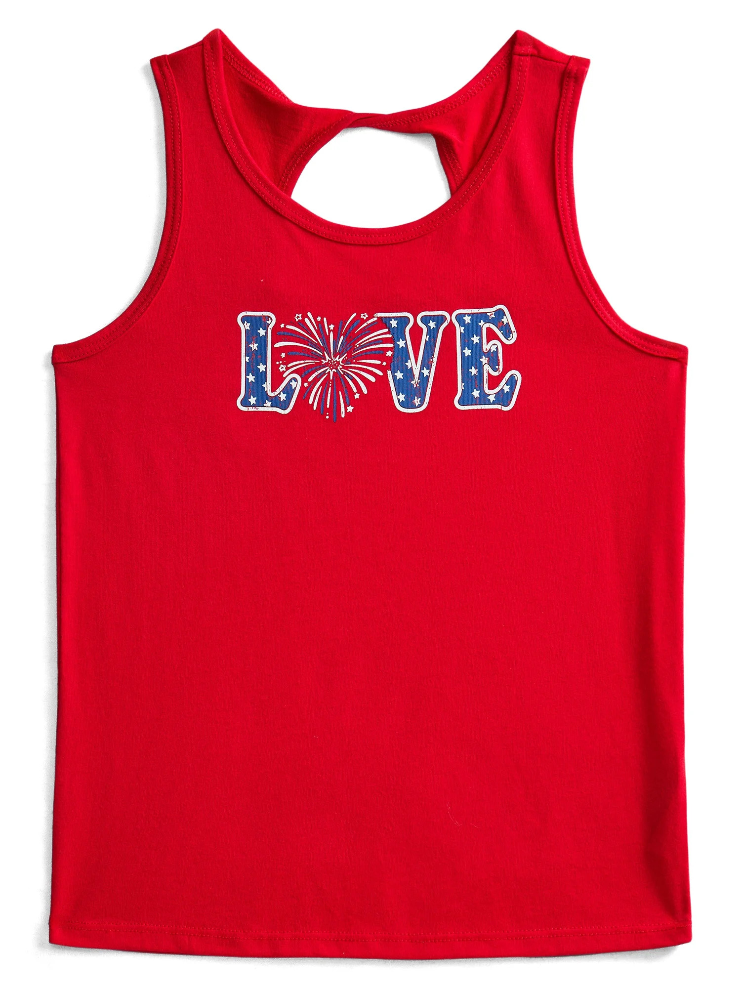 Fourth of July Girls Americana Graphic Tank Top from Way To Celebrate, Sizes 4-18 | Walmart (US)
