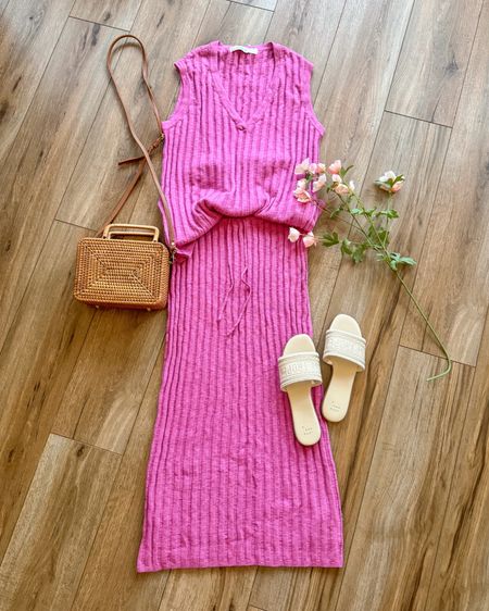 Spring set. Matching set. Free people outfit. Summer outfit. Spring outfit.

I sized down 1 and it fits perfectly oversized. The color is a stunning cool toned pink! 

Shared the amazon version earlier on LtK. Very similar, but I prefer the cool toned pink and fabric quality of free people. 

#LTKFestival #LTKGiftGuide #LTKSeasonal
