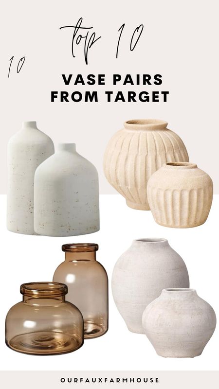 Cute vase pairs from Target! 