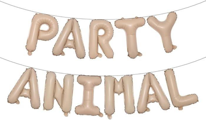 Letter Balloons - PARTY ANIMAL 16" Inch Alphabet Letters Foil Mylar Balloon Kids Birthday Party B... | Amazon (US)