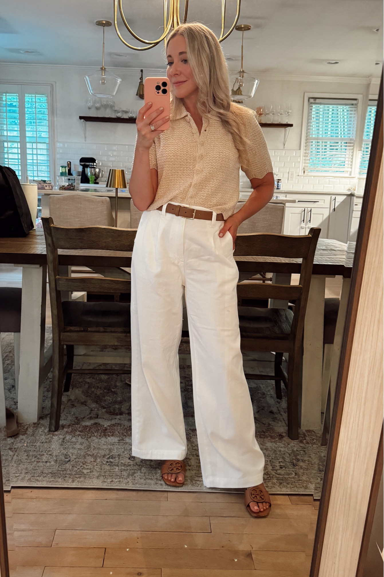 Workwear outfit 
Summer outfit 
White skirt 
White pants 

#LTKWorkwear #LTKSeasonal #LTKSummerSales