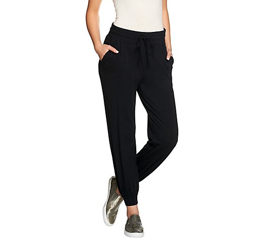 AnyBody Petite Cozy Knit Jogger Pants | QVC