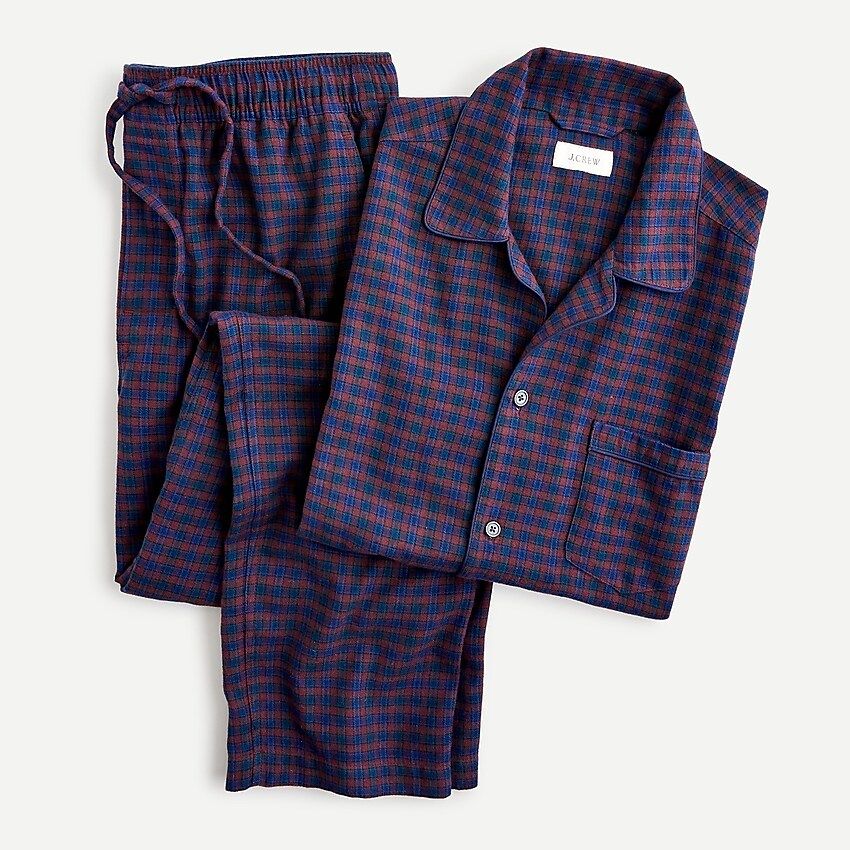 Pajama set in flannel check | J.Crew US