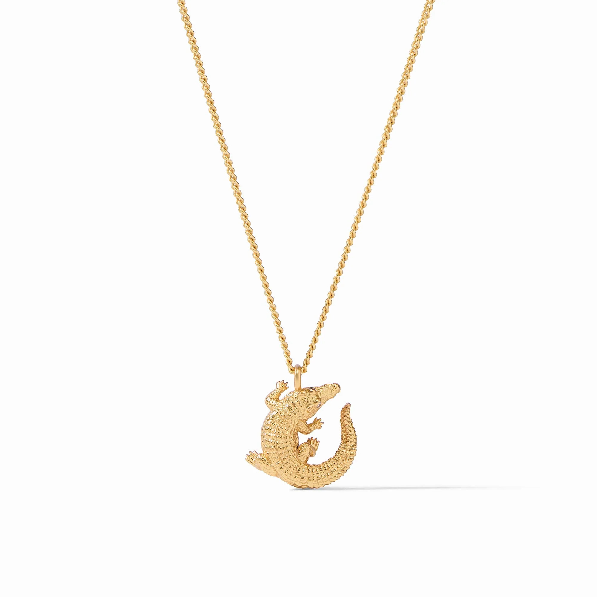 Gold Alligator Solitaire Necklace | Julie Vos | Julie Vos