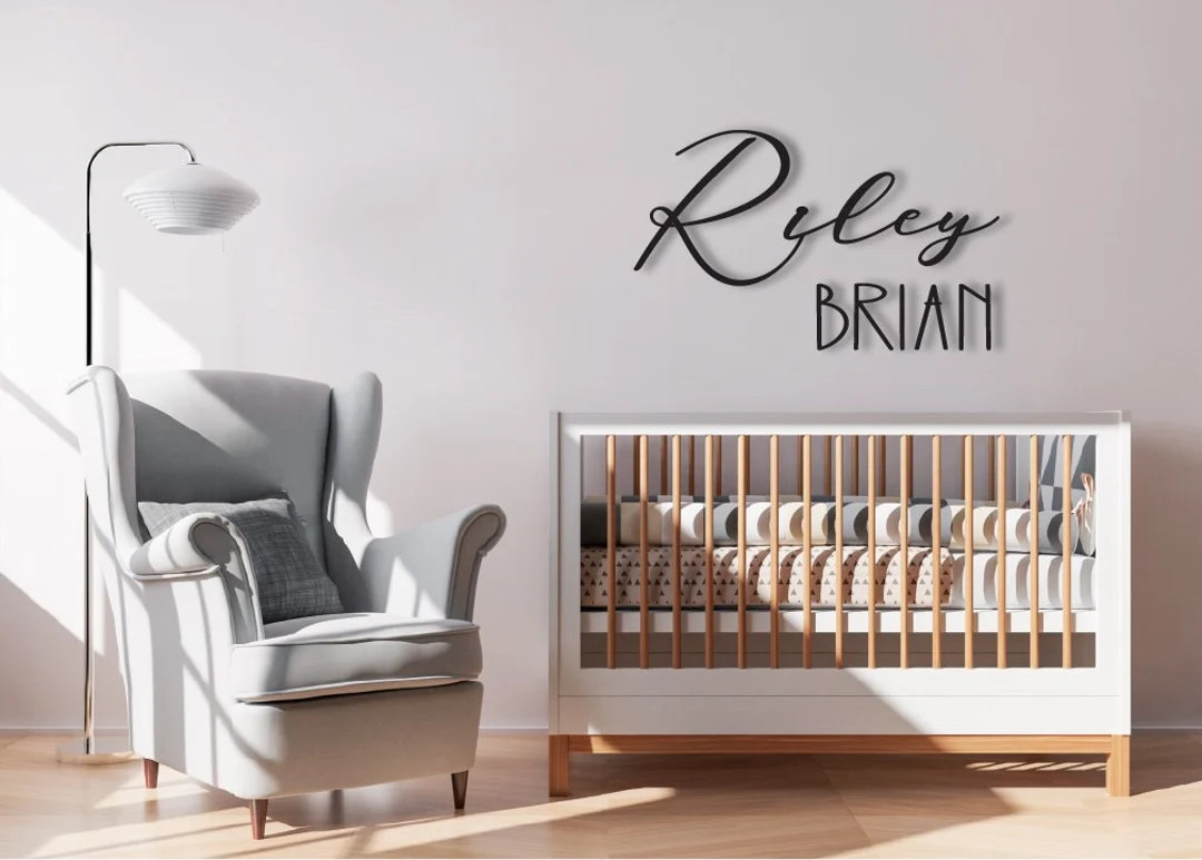 Nursery Name Sign, Baby Name Sign, Wood Name Sign, Above Crib Sign, Baby Shower Gift, Nursery Dec... | Etsy (US)
