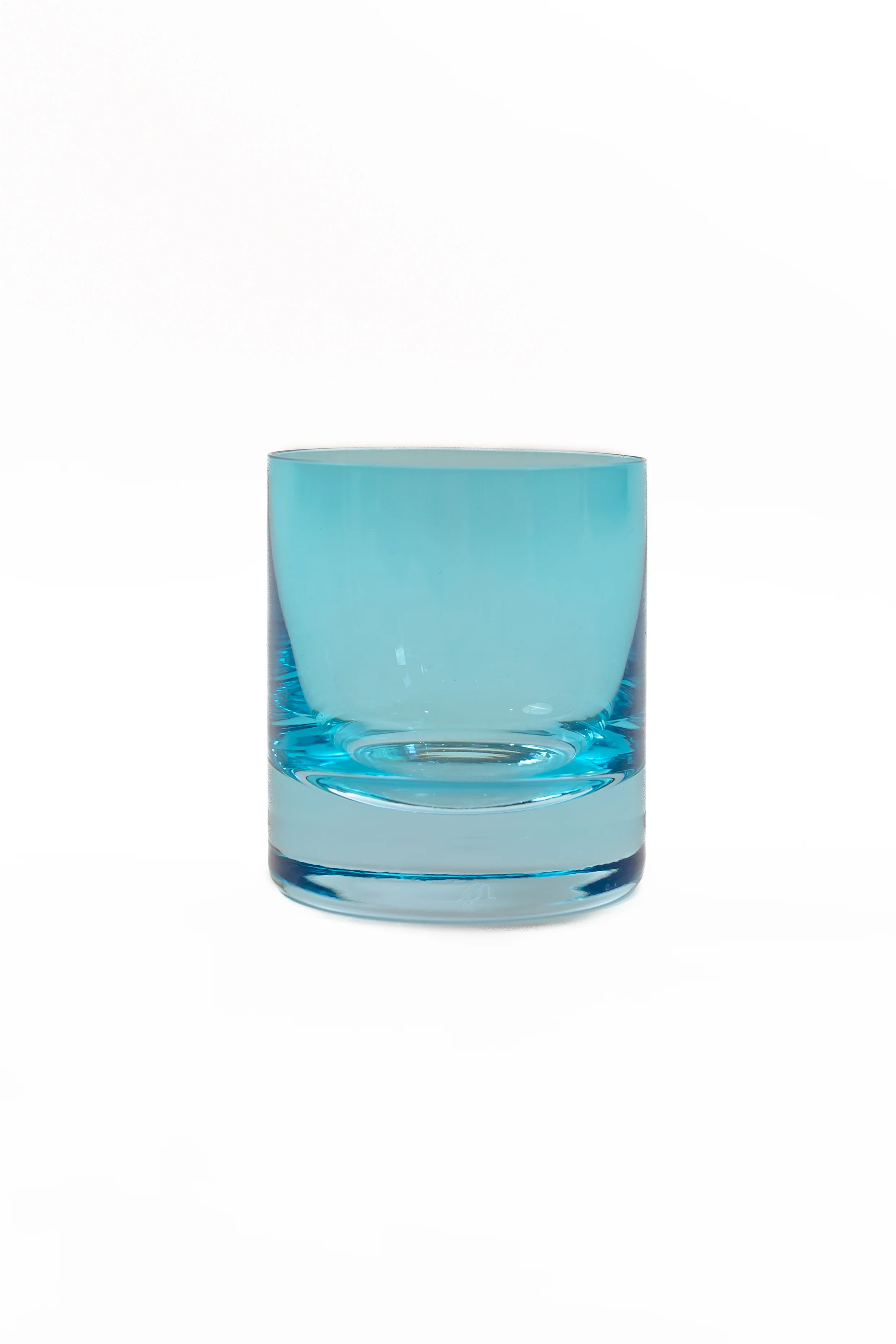 Estelle Colored Rocks Glass - Set of 2 {Ocean Blue} | Estelle Colored Glass