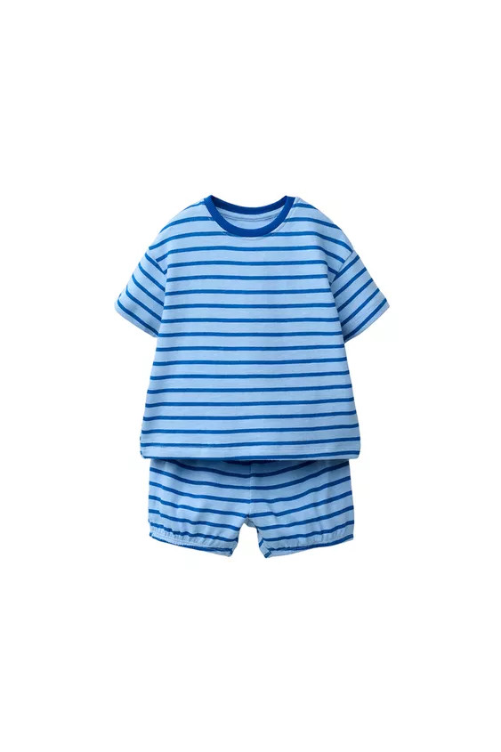 STRIPED T-SHIRT AND BLOOMER SET | Zara US