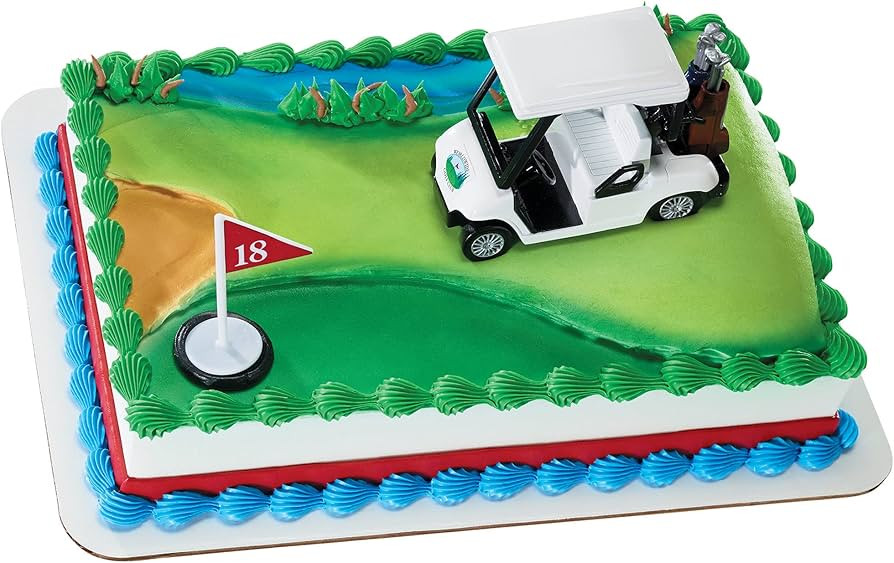 DecoSet® Heading for the Green Cake Topper, 2-Piece Toppers Set, Birthday Decorations for Golfer... | Amazon (US)