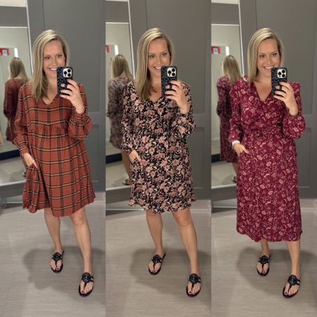 New fall dresses from Target!! These are perfect for a casual day at work or will be perfect with boots when the weather gets a little cooler!  I’m 23 weeks pregnant and wear my pre-pregnancy size of small. 

Fall outfit, work outfit, teacher outfit, Target, Target style, fall dress, maternity 

#LTKFind #LTKworkwear #LTKbump