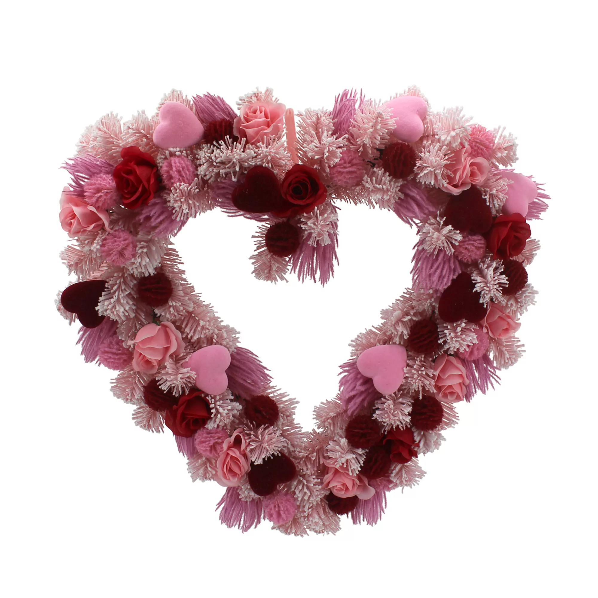 Celebrate Together™ Valentine's Day Heart Shaped Pom Pom Wreath | Kohl's