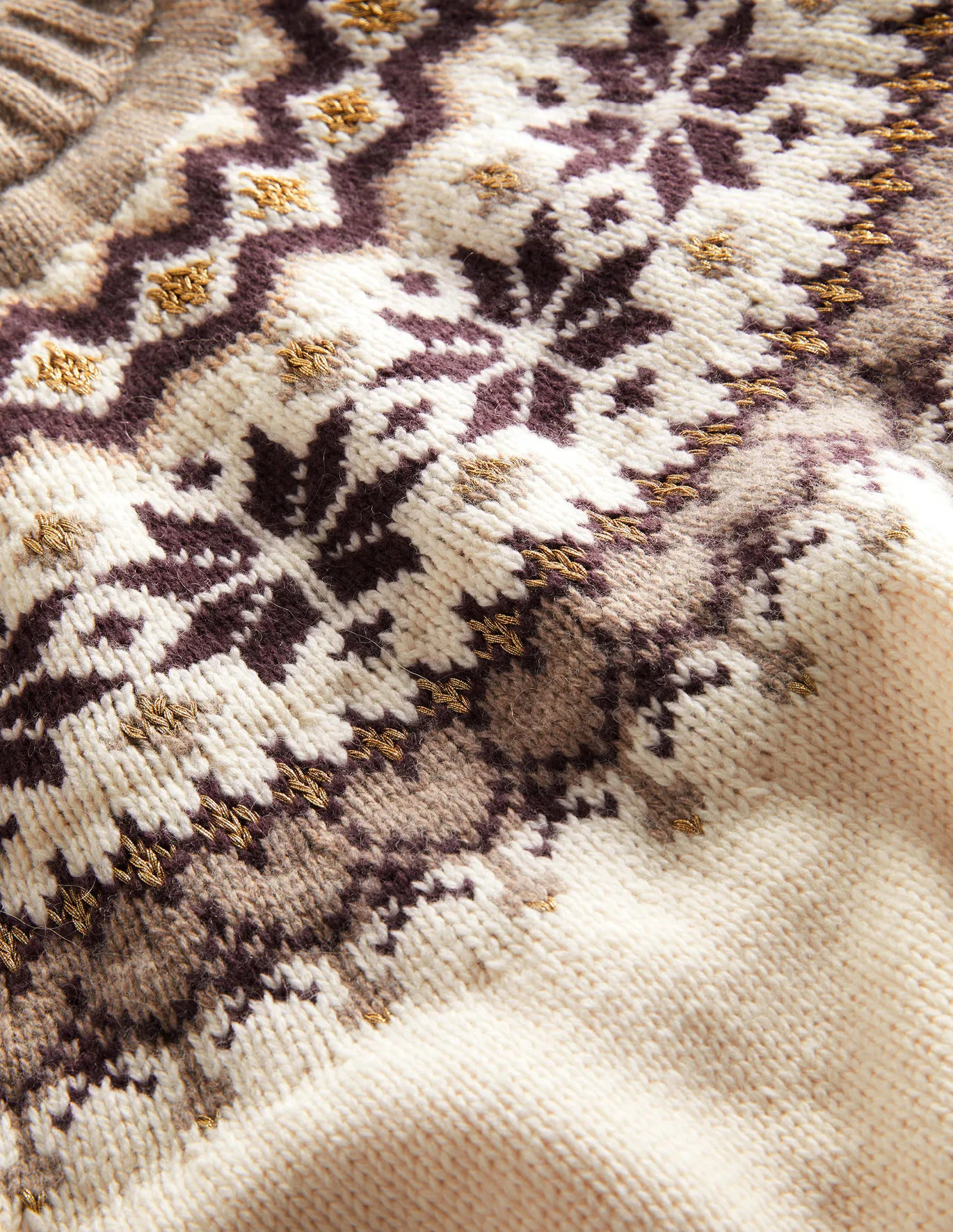 Fair Isle Jumper - Warm Ivory Fair Isle | Boden US | Boden (US)