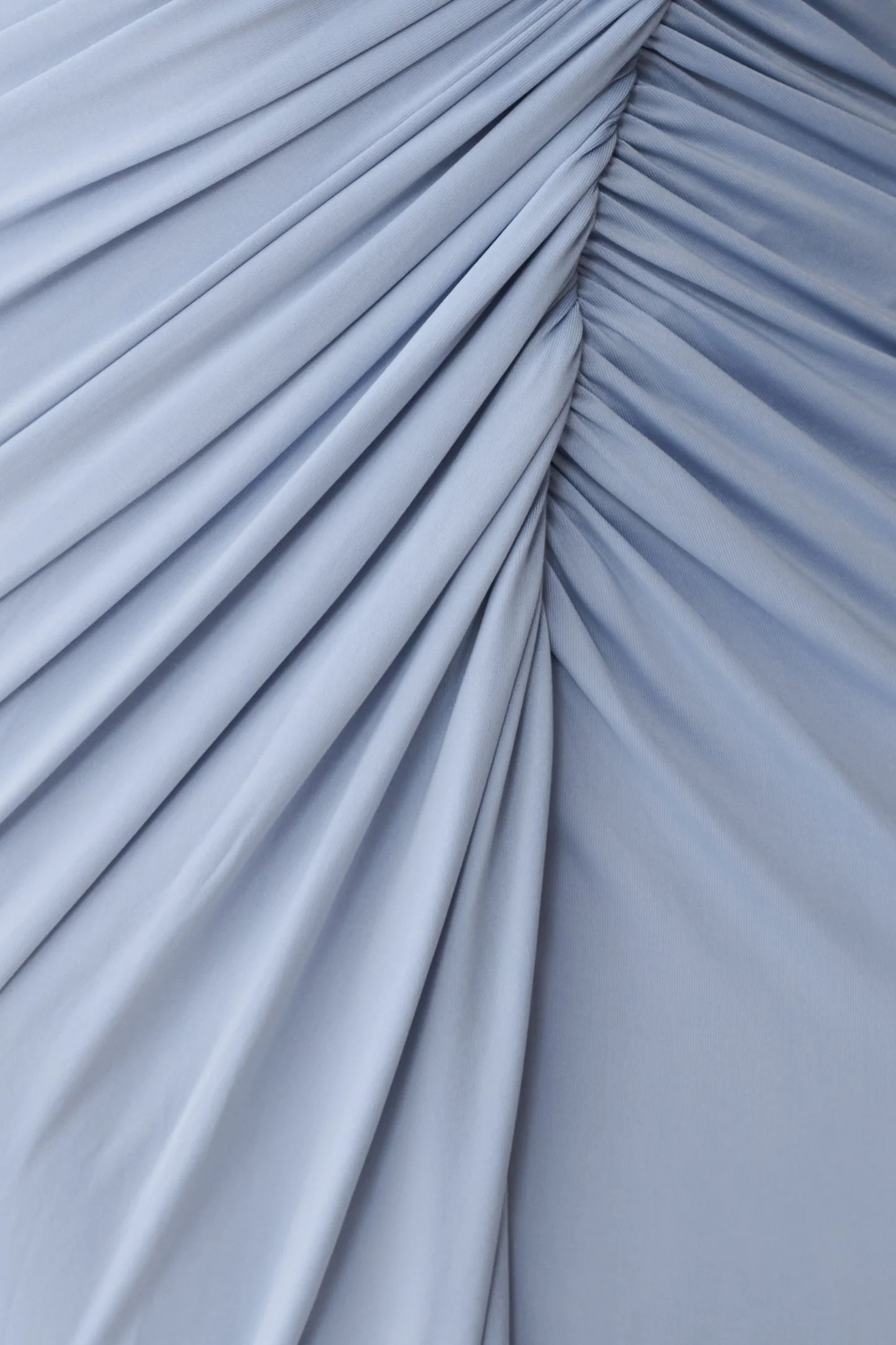 Twisted One Shoulder Maxi Dress - Sky Blue | MESHKI US