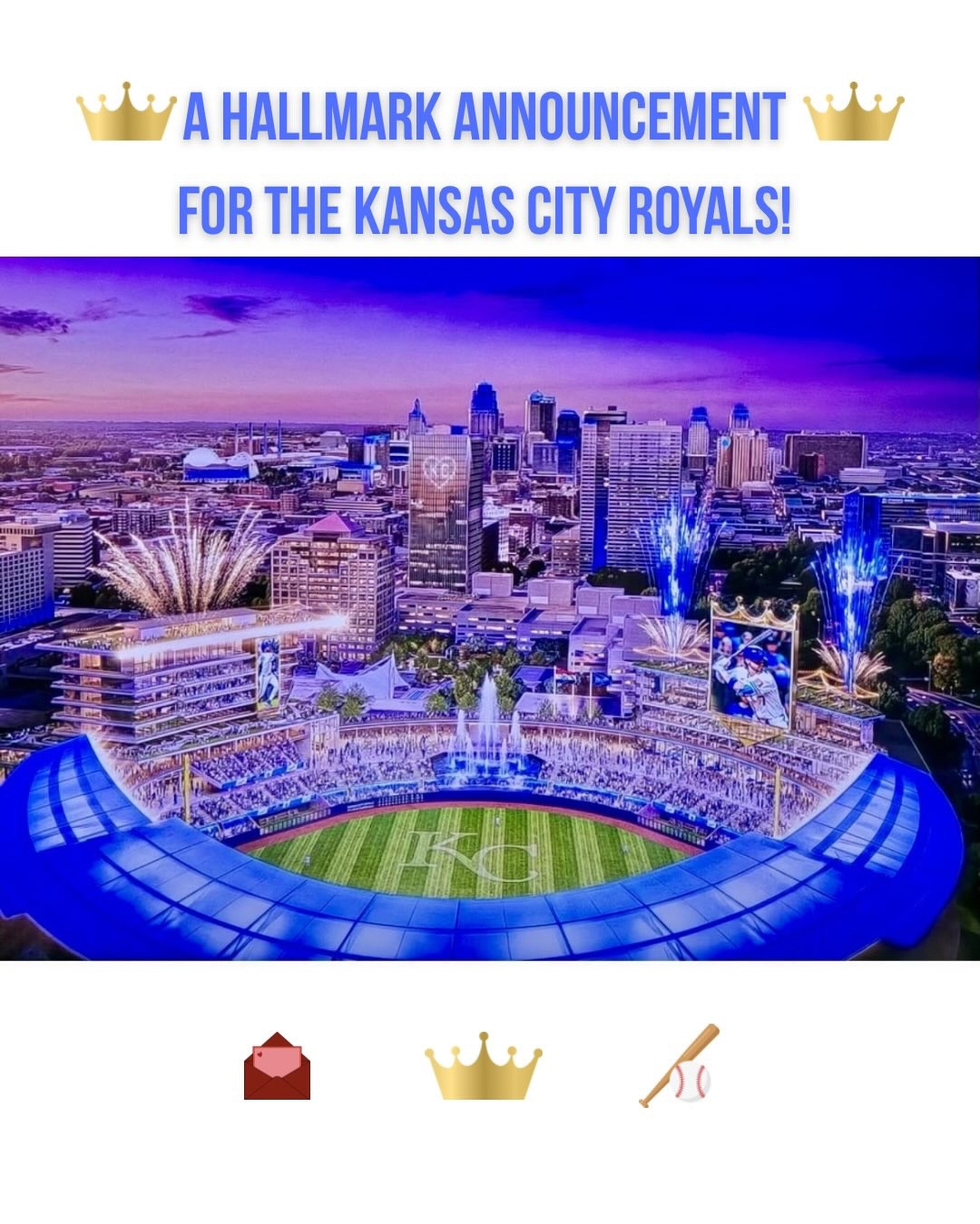 From the K to the Crown. 👑 
From greeting cards to grand slams. 💌
This is a Hallmark announcement for the Kansas City Royals. ⚾
The puns are truly endless…😜

The @kcroyals are officially building a new downtown ballpark right by @crowncenter and @hallmark Cards!

What do you think about Crown Center getting this massive royal upgrade??? 
Also,❤️ this if you remember this song by Lorde being played on repeat when KC won the 2014 World Series!

Amazon has some fun Kansas City Royals MLB baseball merch!


#LTKActive #LTKSaleAlert #LTKSeasonal