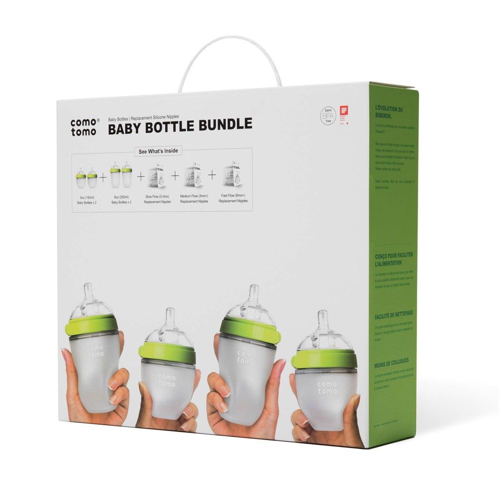 Comotomo Baby Bottle Gift Set - Green | Target