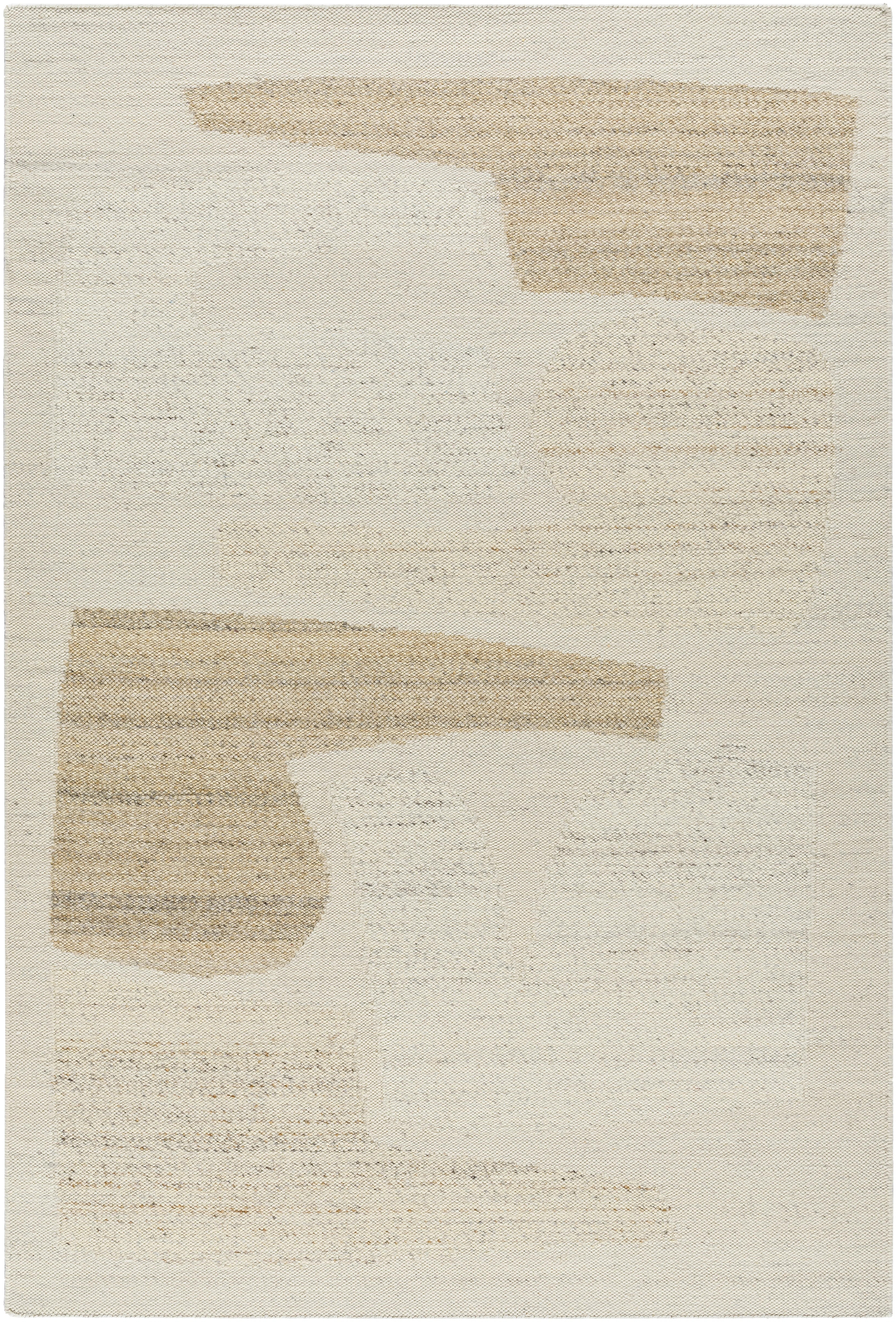 Rectangle Jerrylene Abstract Hand Woven Flatweave Wool Area Rug in Brown | Wayfair North America