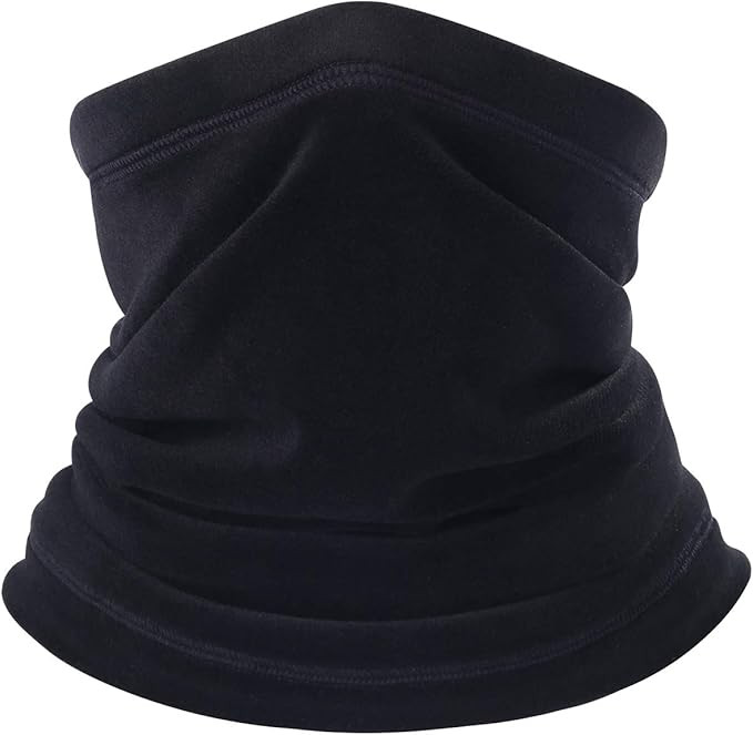 Polar Fleece Neck Warmer - Windproof Winter Neck Gaiter Cold Weather Face Mask For Men Women - 1 ... | Amazon (US)