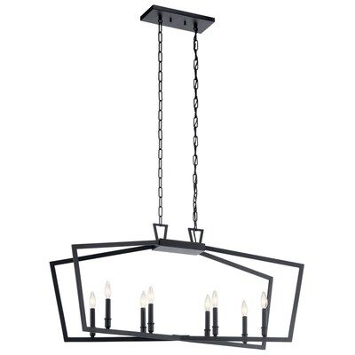 Kichler Abbotswell 8-Light Black Traditional Chandelier Lowes.com | Lowe's