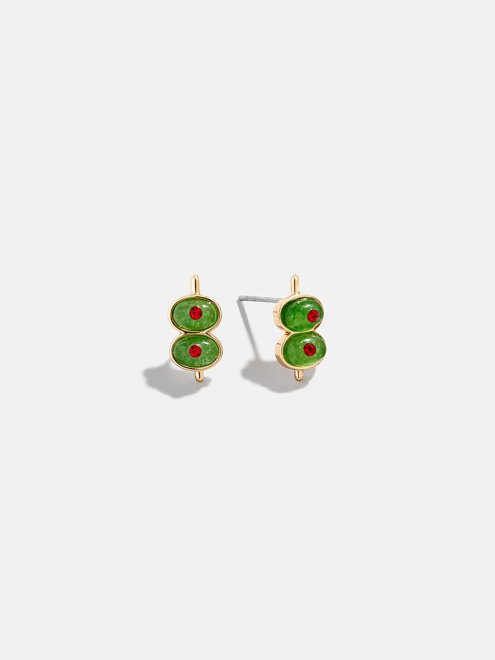 Briny Baby Olive Earrings - Green | BaubleBar